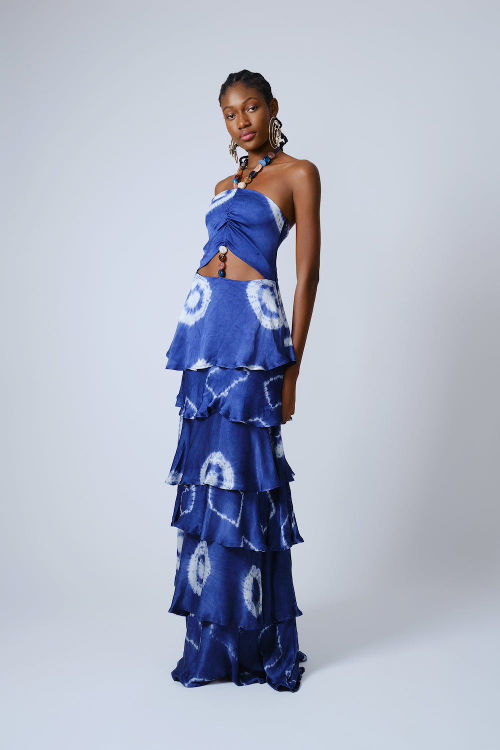 Ire Cut-Out Halter Neck Maxi Dress