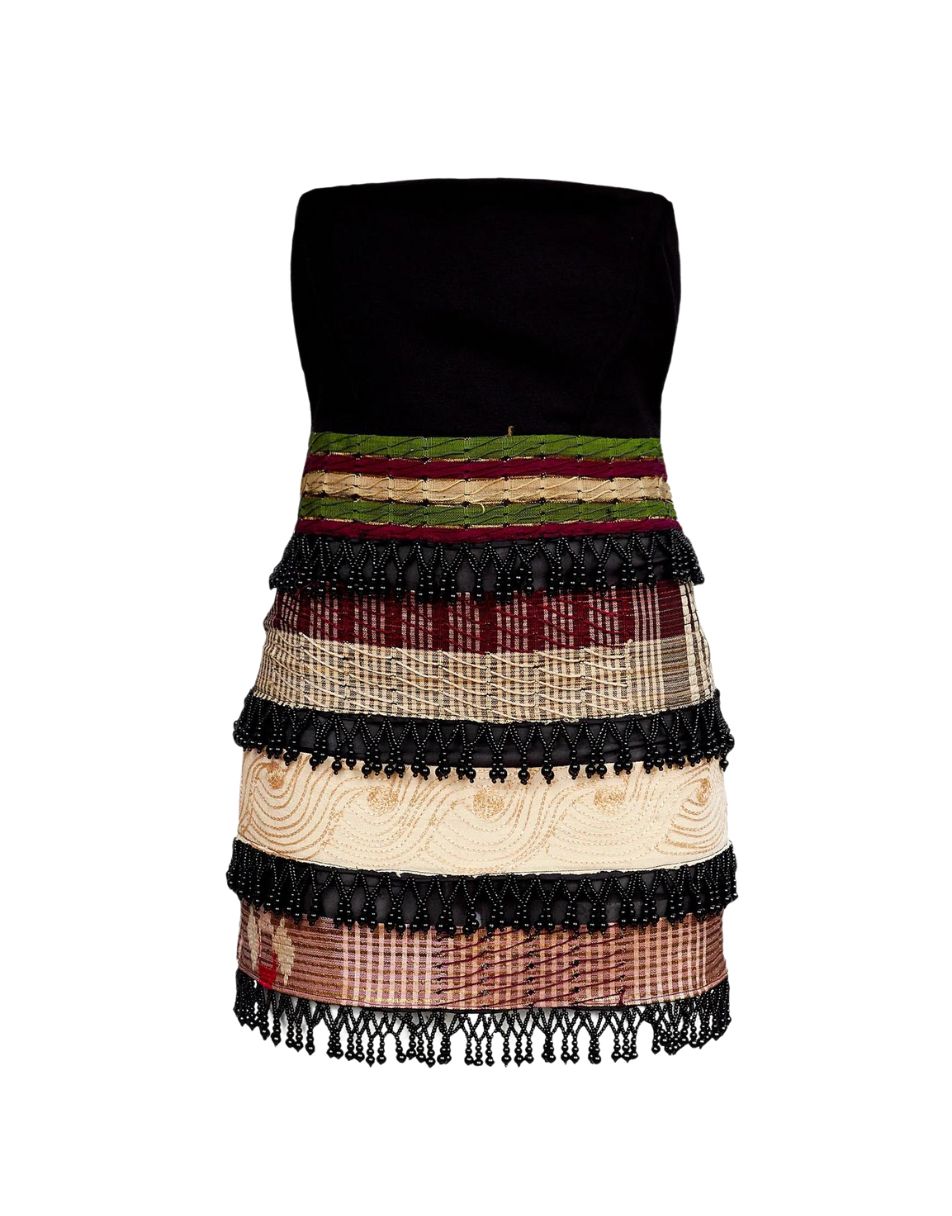 Arewa Striped Mini Dress