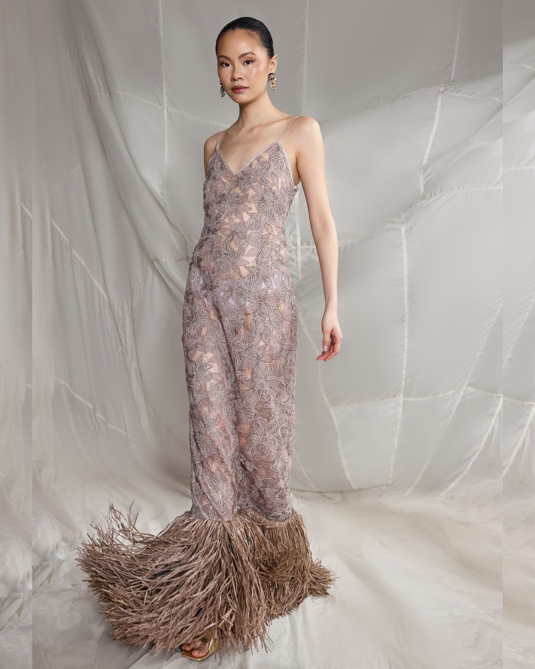 Ruwe Raffia Lace Dress