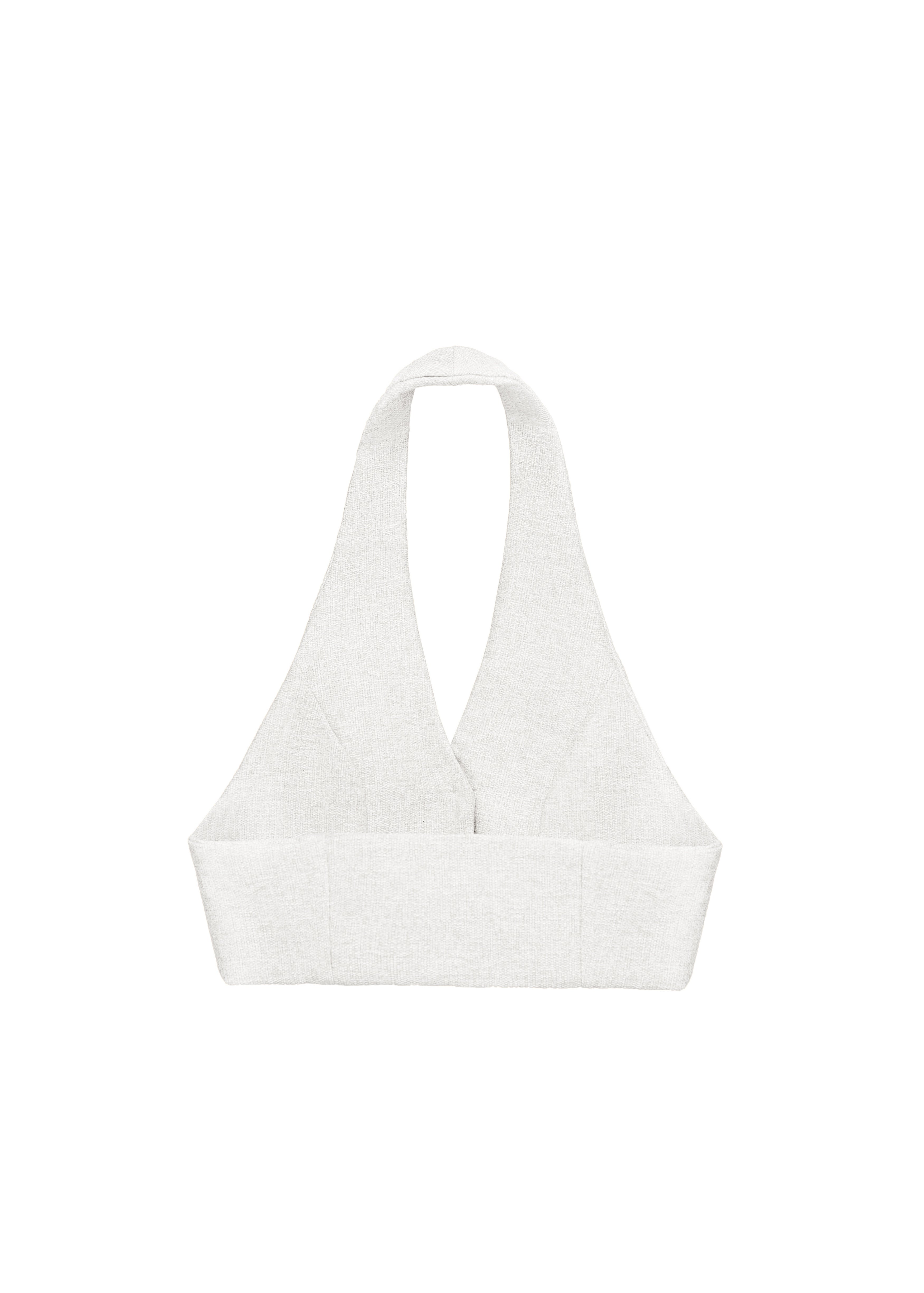 White Abu Halter Neck Top
