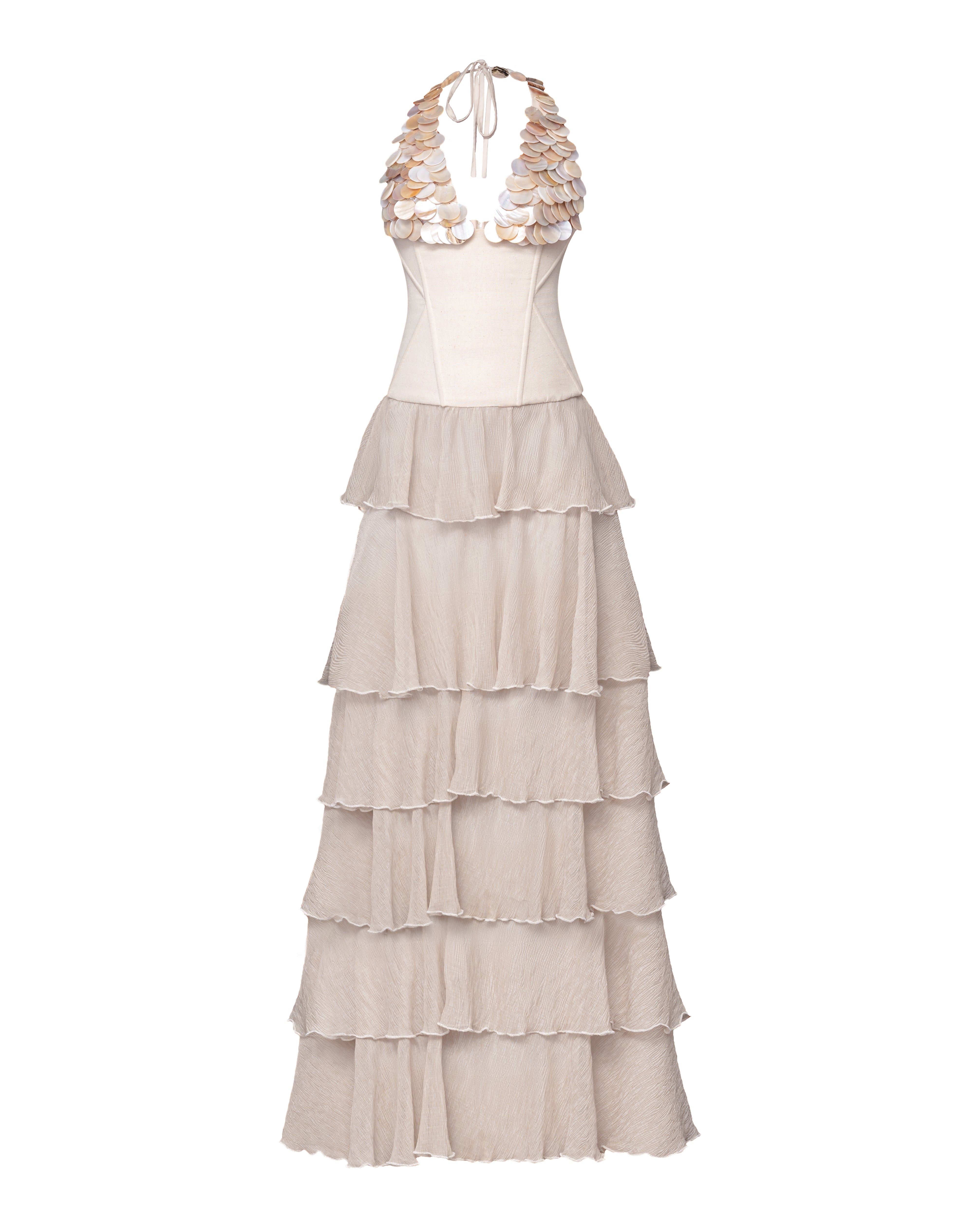 Kilentar Iremide Maxi Shell Dress – KÍLÉNTÁR Kilentar Iremide Maxi Shell Dress – KÍLÉNTÁR