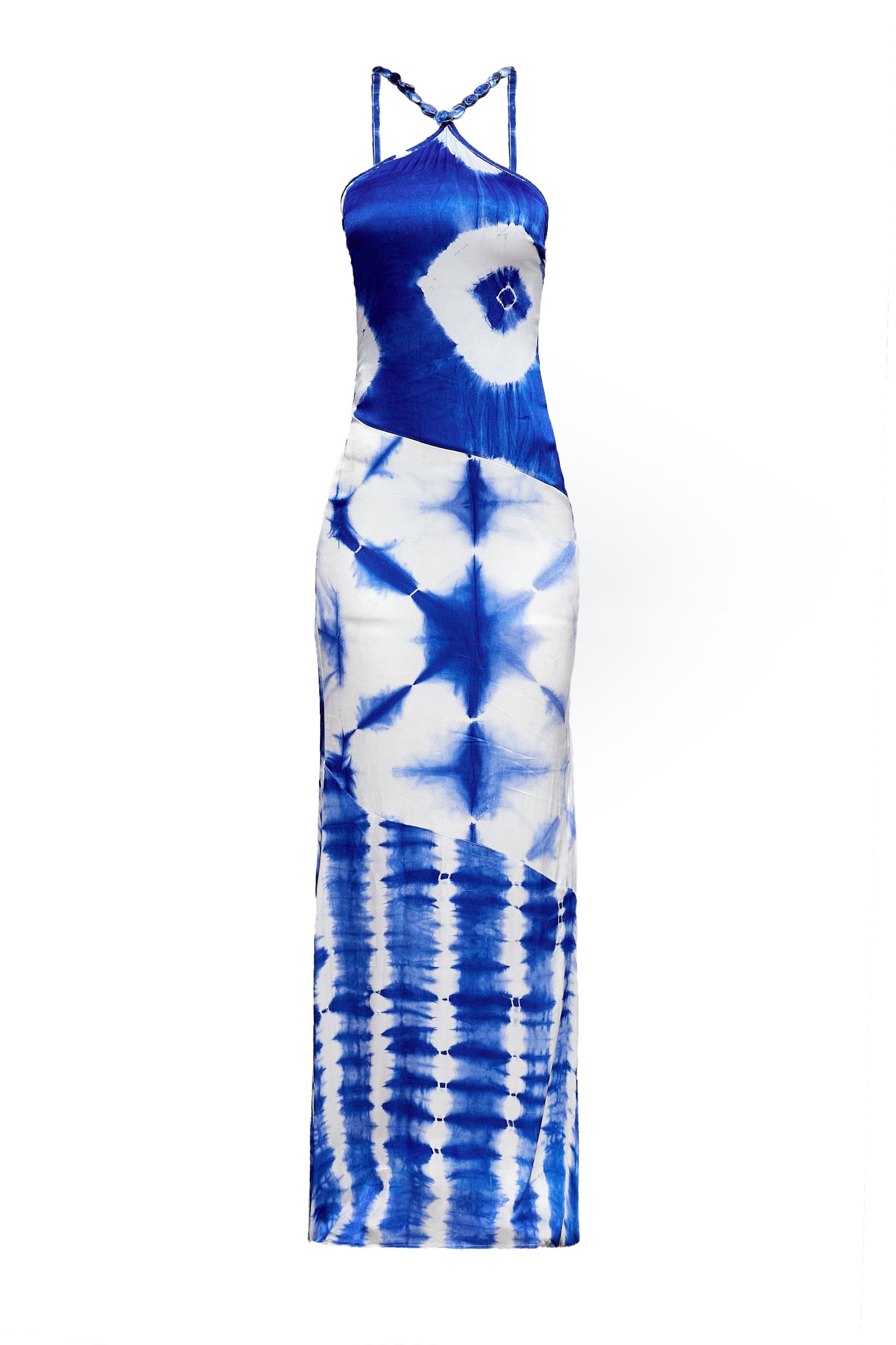 Kilentar | Wata Tie-Dyed Halter Maxi Evening Dress KLNTR Kilentar | Wata Tie-Dyed Halter Maxi Evening Dress KLNTR