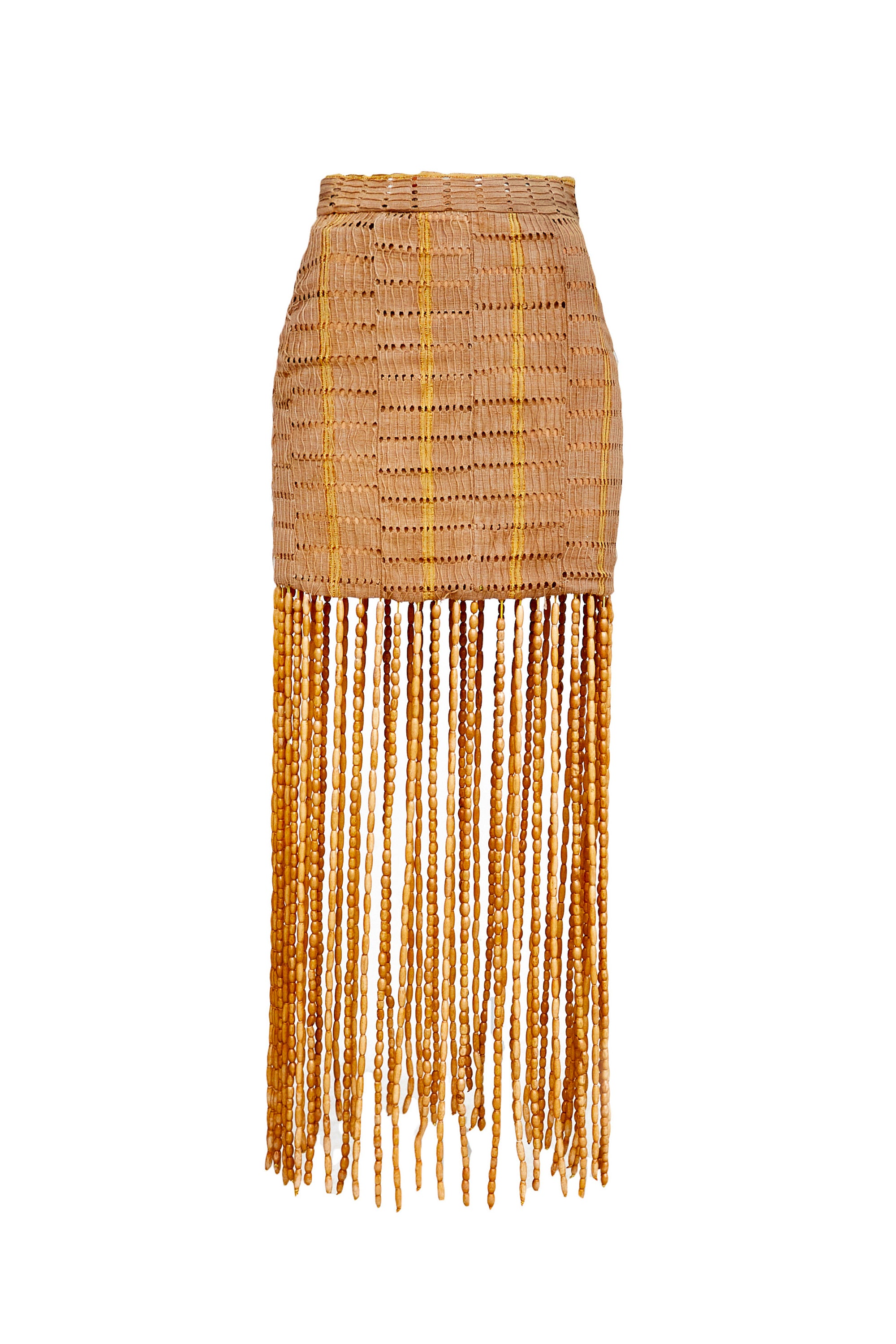 Ojo Fringe Maxi Skirt