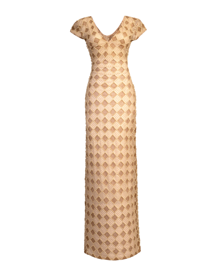 Kilentar Leti Beaded Lace Dress UK 10 / US 6 / Regular