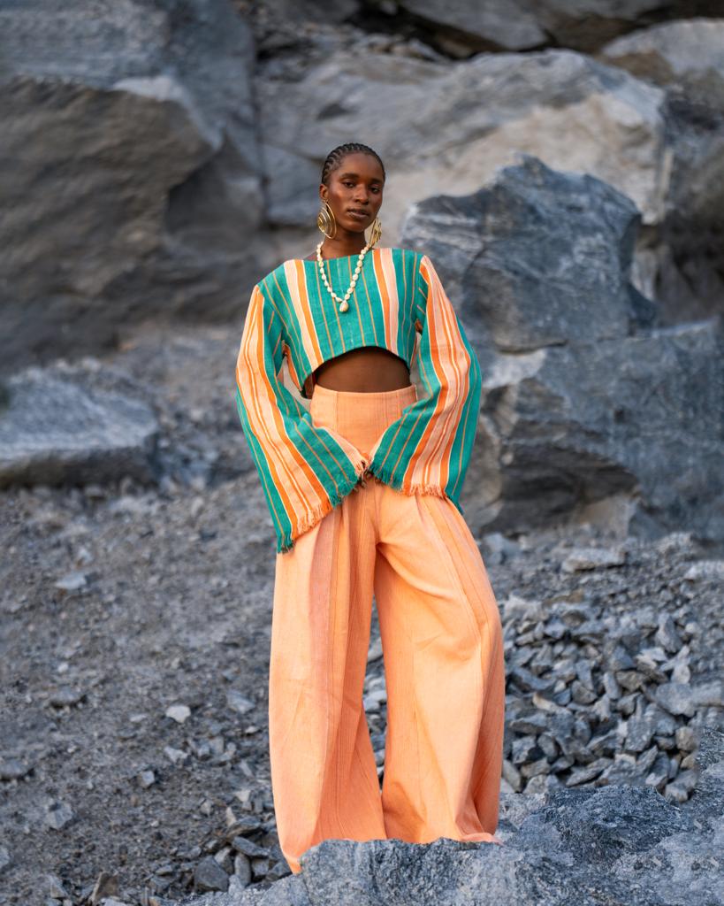 Temi Wide Leg Corset Pants