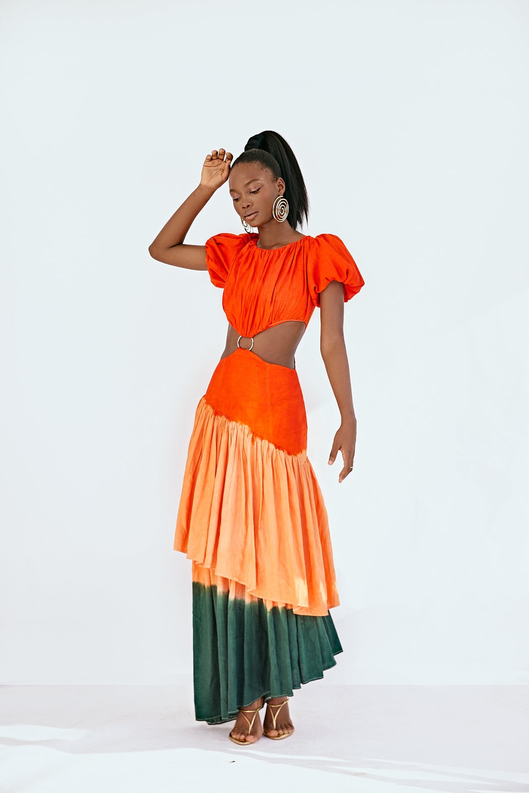 Oshunmare Block Maxi Skirt