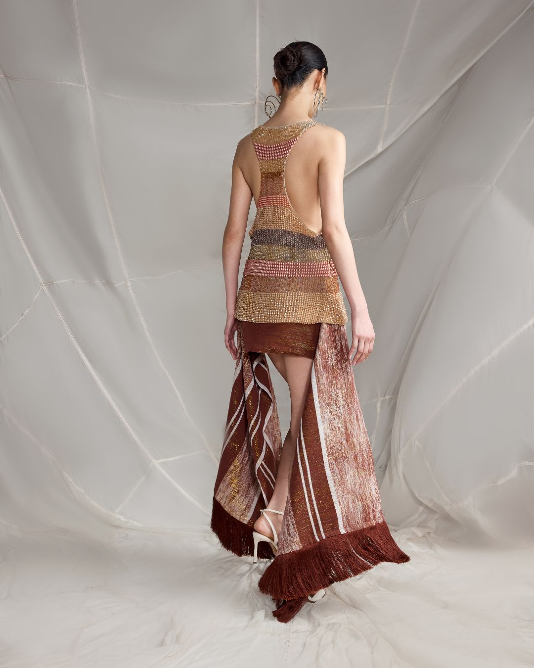 beaded tank dress Beaded Tank Dress with Slit
