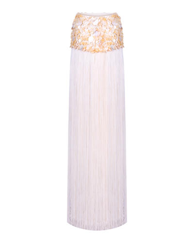 Rike Shell Beaded Skirt