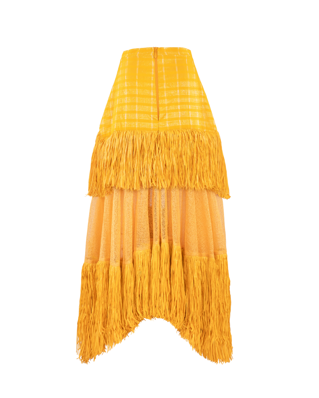 Ano Layered Raffia Skirt