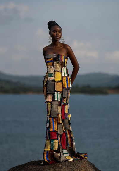 Ajoyo Patchwork Maxi Dress