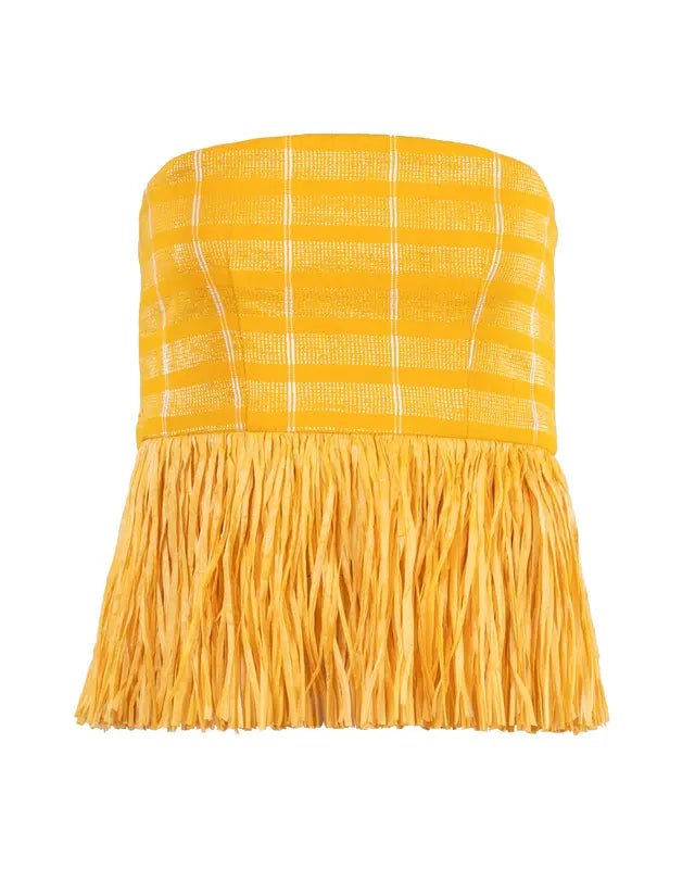 Ano Woven Cropped Sleeveless Top