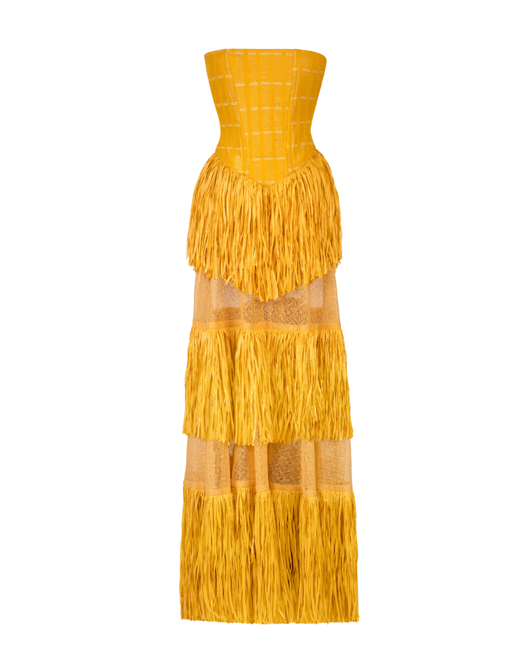 Ano Layered Raffia Dress